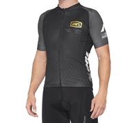 100% Exceeda Maglia da bicicletta a maniche corte, nero/grigio, Taglia S