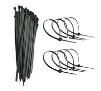 100 fascette in nylon nero, 2,5 x 100 mm, tenuta forte, fascette autobloccanti da 10,2 cm, piccole fascette stringicavo resistenti alle intemperie, ideali per casa, giardino, ufficio, fai da te,