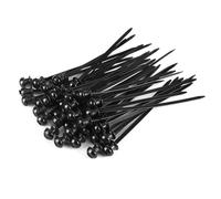 100 fascette in nylon per auto a doppia faccia a testa fissa universale per fascette fermacavi clip per cavi fascette di fissaggio
