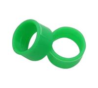 100 fascette in plastica per zampe di pollame da 16/18/20 mm con clip per l'alimentazione di polli e anatre, identificazione delle fascette per zampe.,Verde,Diametro interno 2,0 cm