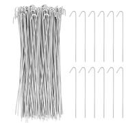 100 Fascette per Recinzione a Maglia, 27 cm in Acciaio Inossidabile 2 mm