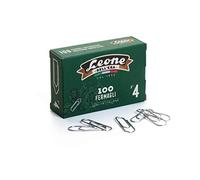 Leone dell'Era 199931 Fermagli Zincati da 32 mm, Confezione da 100 Pezzi