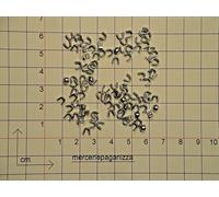 100 FERMI ACCIAIO BLOCCHI SUPERIORI PER CERNIERE LAMPO ZIP "5" METALLO-PLASTICA