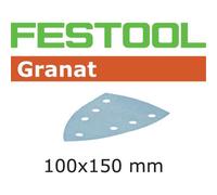 100 Festool Fogli Abrasivi Delta Granato 100 X 150mm 7Lo P100-P400 497138-497144