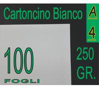 100 FF A4 250 GR CARTA CARTONCINO BIGLIETTI VISITA - DVD X LASER -INKJET