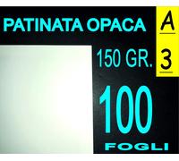 100 FF Carta 150 gr fotografica patinata OPACA x stampante laser A3