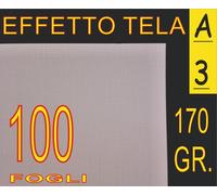 100 FF Carta bianca 170 gr TELATA TELA x stampante laser A3