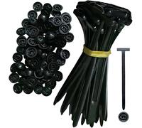 100 Fibbie Universali in Nylon per Fascette Fermacavi, Resistenti, Autobloccanti