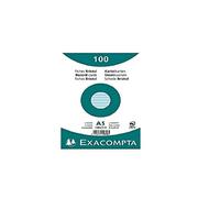 Exacompta Schede Bristol rigate 100 pezzi con pellicola protettiva