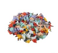 100 figure dipinte di persone sedute in scala HO 1:87 per il modello del treno Diorama scena stradale o decorazione dell'ambiente della stazione