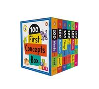 100 First Concepts Box Set: 6 Illustrated Board Books for Preschool Kids, Toddlers