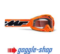 100% FMF Powerbomb Motocross MX Occhiali - Rocket Arancione Trasparente/Specchio