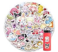 100 Fogli Adesivi Impermeabili Cartone Animato Bambini, DIY Gatto Cane, Carino Dog Cat Cartoon in Vinile Decorazioni, Cute Anime Animale Sticker per Valigia Moto Laptop Skateboard Tazza