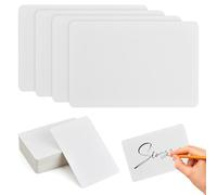 100 Fogli Bianca Kraft Paper, Flashcards 10X15cm, Carte di Carta Kraft, Biglietti da Visita Vuoti, Schede di Vocabolario, Carte Messaggio Parole Vuoti, Biglietto d'Auguri, Cartoncino Bianco