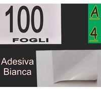 100 FOGLI Carta adesiva opaca x stampante laser e inkjet A4
