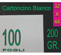 100 FOGLI CARTA CARTONCINO BIANCO OPACO STAMPANTI LASER 200G A3+ A3PLUS 32X44CM