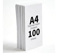 (100 Fogli) Carta Termica A4 per Stampante,Carta Termica A4 Pieghevole,Compatibile con la Maggior Parte Delle Stampanti Termiche,Senza BPA,Adatto per Stampanti Termiche per Documenti e Web