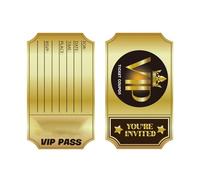 100 fogli di biglietti d'invito VIP scrivibili su entrambi i lati, per compleanni, matrimoni, feste, cinema, serate, inviti, 15,2 x 8,9 cm, set VIP