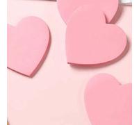100 fogli di blocchetti adesivi a forma di cuore, bloc notes autoadesivi, quaderni, planner con adesivi, accessori di cancelleria per ufficio e scuola, torna a scuola Tagli UnicaColore unicoCarta tess