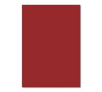 100 Fogli di carta DIN A4 foglio plano - rosso scuro (rosso) - 160 g/m² - 21 x 29,7 cm - foglio per bricolage carta creta cartone fotografico carta per bricolage cartone creta - FarbenFroh