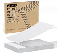 100 fogli di carta termica A4 (210 mm × 297 mm), supporto per stampa continua, ad asciugatura rapida, compatibile con stampanti portatili M08F, A40, F2S, MT800 e altre stampanti A4
