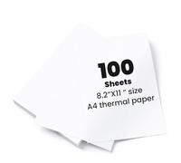 100 fogli di carta termica A4, formato A4, compatibile con la maggior parte delle stampanti termiche A4, ad asciugatura rapida, per documenti, pagine web, foto