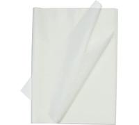 100 fogli di carta velina da 50 x 35 cm, per sacchetti regalo, feste di compleanno, matrimoni, fai da te, colore: bianco