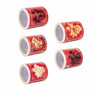 100 fogli di etichette adesive per confezioni regalo di Capodanno cinese decorative per album di ritagli buste sigillo busta