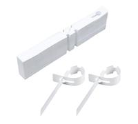 100 fogli di etichette bianche da giardino, etichette per piante in plastica, etichette da appendere, per cartelli per piante, etichette da appendere per il giardino all'aperto