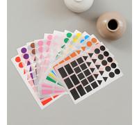 100 fogli di etichette di carta scrivibili - Etichette autoadesive colorate per