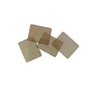 100 Fogli Di Mica Marrone, Guarnizioni In Mica Perforate/Non Perforate | Alta resistenza, per industria elettrica(Light brown,20X25mm)