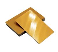 100 fogli in lega di alluminio anodizzato colorato - Piastre sottili piatte da 3,4"x2,1", spessore 0,2 mm/0,5 mm for artigianato e decorazioni(Light Gold,0.2mm)
