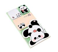 100 fogli Kawaii portatile planner memo pad cancelleria Sticky Notes Notebook Messaggi Notepad (Panda)
