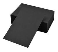 100 Fogli Kraft Paper Vuoto A6, Cartoncini Bigliettini 350 g/m², Cartolina d'Auguri 15 x 10 cm, Carte di Carta per Regali, Graffiti, Carta di Messaggio, Nero