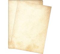 100 fogli più spessi da 120 g/m² di carta dal design vintage DIN A4, ideali per inviti e lettere vintage