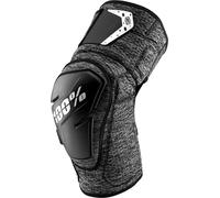 100% Fortis Protezioni per ginocchia per biciclette, nero-grigio, taglia S M