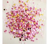 100 g, coriandoli rotondi, bianchi, rosa, rosso, oro, decorazione per compleanno, matrimonio, decorazione da tavolo, battesimo, ragazza, confetti colorati per palloncini, decorazioni per feste JGA