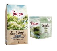 100 g Snack Gratis! 12 kg Purizon Crocchette per cani - Adult Single Meat: Aringa con Fiori di sambuco