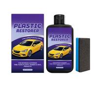100 g Trim Restorer, Car Plasticcs Restorer Black, Car Interior Scratch Remover, Bumper Restorers, Coating Restorers, Bumper Restorers & Plasticcs Parts Refurbish Agent With Sponge,