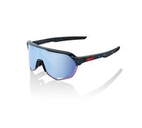 100% GAFAS S2-Black Holographic-Hiper Blue Multilayer Mirror Lens, Occhiali Unisex Adulto, Blu (Blu), Taglia Unica