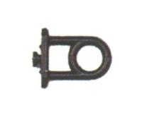 100 GANCI CON OCCHIOLI NYLON NERI PER PANNELLI BRICO PORTA UTENSILI ACCESSORI