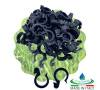 100 GANCI di SOSTEGNO REGGITUBO ROMPIGOCCIA PER TUBO IRRIGAZIONE A GOCCIA ORTO