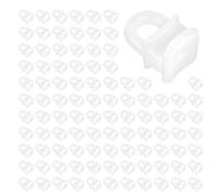 100 ganci scorrevoli per tende per VW caravan, ganci per tende in plastica, colore bianco, per finestre, porte, doccia, camper