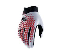 100% Guanti Geomatic - Grigio/rosso corsa | 100% 7