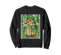 100% Giapponese Ukiyo E Fox Spirit Felpa