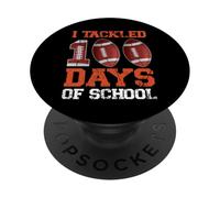 100 giorni di calcio scolastico ho affrontato il 100 ° giorno di scuola PopSockets PopGrip Adesivo