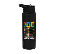100 Giorni Di Scuola Bambini Brick Builder Maestro Builder Stainless Steel Insulated Water Bottle
