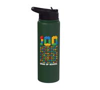 100 Giorni Di Scuola Bambini Brick Builder Maestro Builder Stainless Steel Insulated Water Bottle