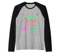 100 Giorni di Scuola Baseball Ice Cream Drip Giocatore 100 ° Giorno Maglia con Maniche Raglan
