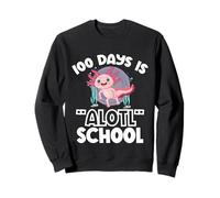 100 Giorni è Il 100° Giorno di Scuola di Alotl Axolotl Teacher Felpa